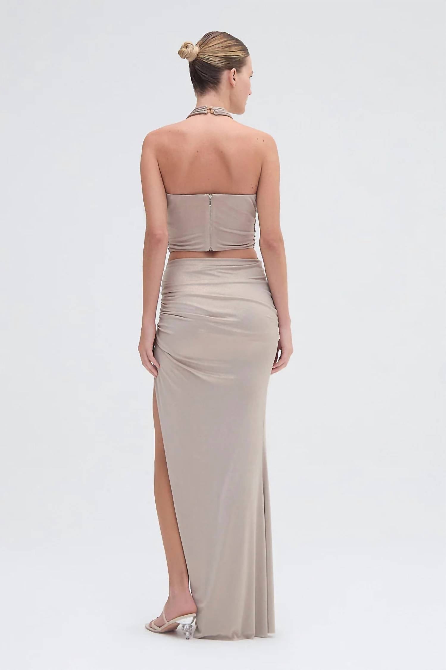 Patbo - Dune Jersey Embroidered Top