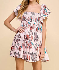 Tcec - Floral Smocked Dress