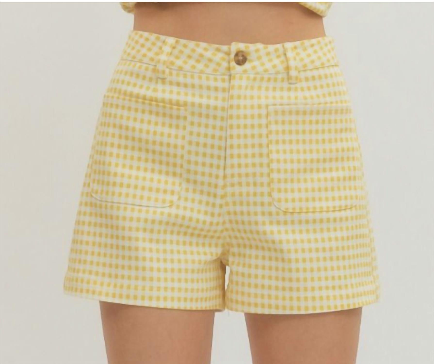 Entro - Gingham Short Set