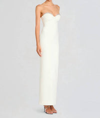 RETROFETE Embellished Jessalyn Dress in white silver - women's dress - alternate view