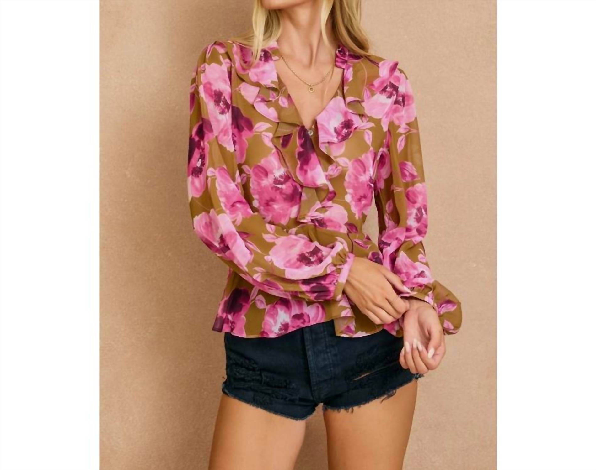 Dress Forum - Ruffled Chiffon Top