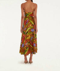 Farm Rio - Linen Midi Wrap Dress