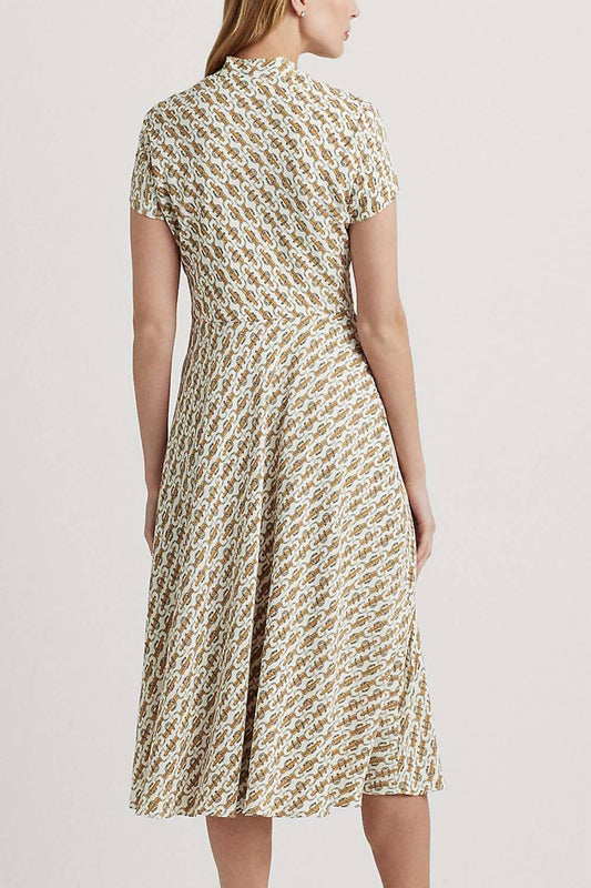Ralph Lauren - Equestrian-print Georgette Dress