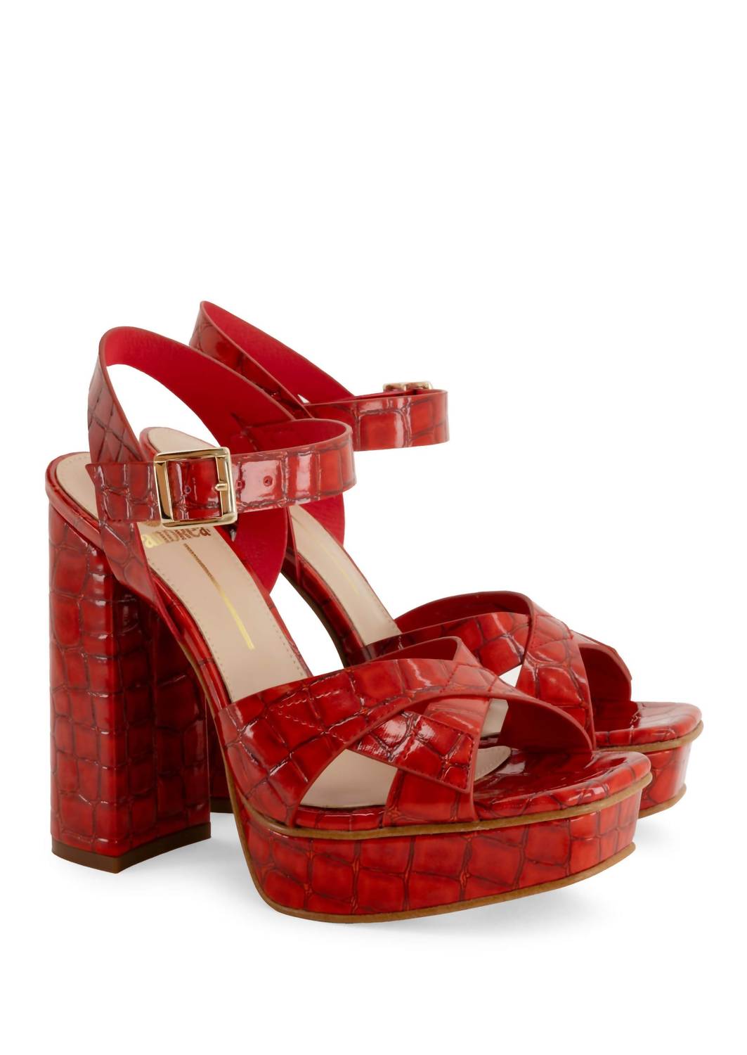 Andrea Women's Platform Sandal in red - women's sandal - view 4