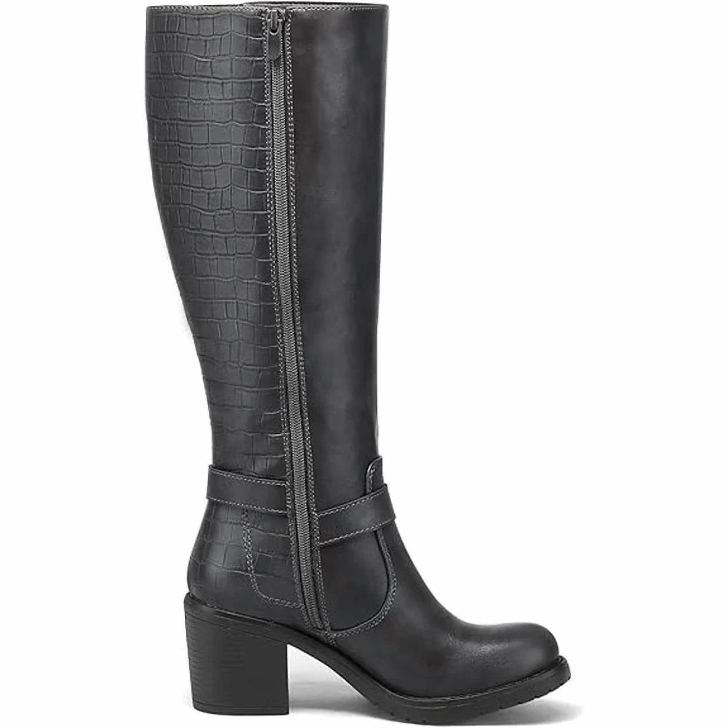 Mysoft - Women's Knee High Side Zip Boots