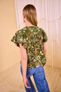 Ulla Johnson - Perline Flutter Sleeve Blouse