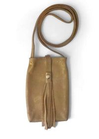Beaudin Women's Leather Phone Purse in bronze - women's bag