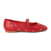 Matisse Women's Mick Ballet Flat Shoe in red - women's flats - detail view