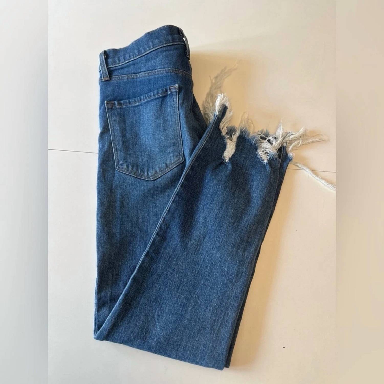 J Brand - Ruby High Rise Cropped Raw Hem Jeans