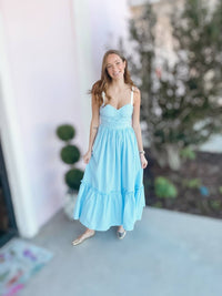 Mable - Gingham Maxi Dress