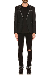 Amiri - Crystal Trim Single Breast Jacket