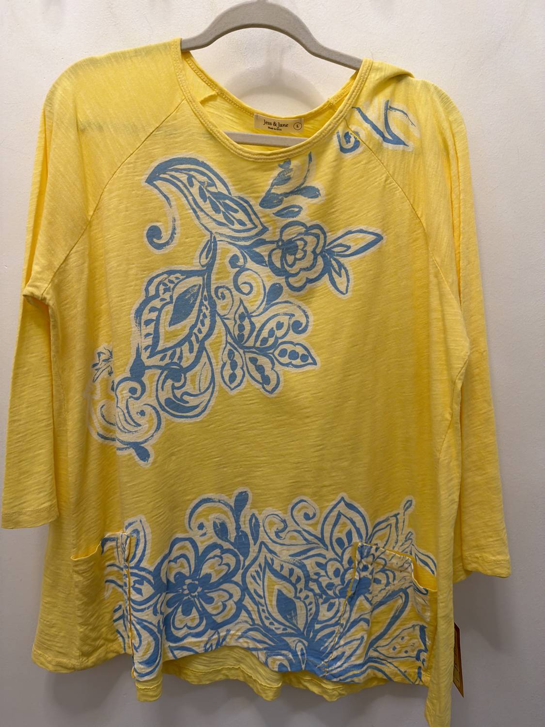 Jess & Jane - M12 Slub Patch Pockets Top