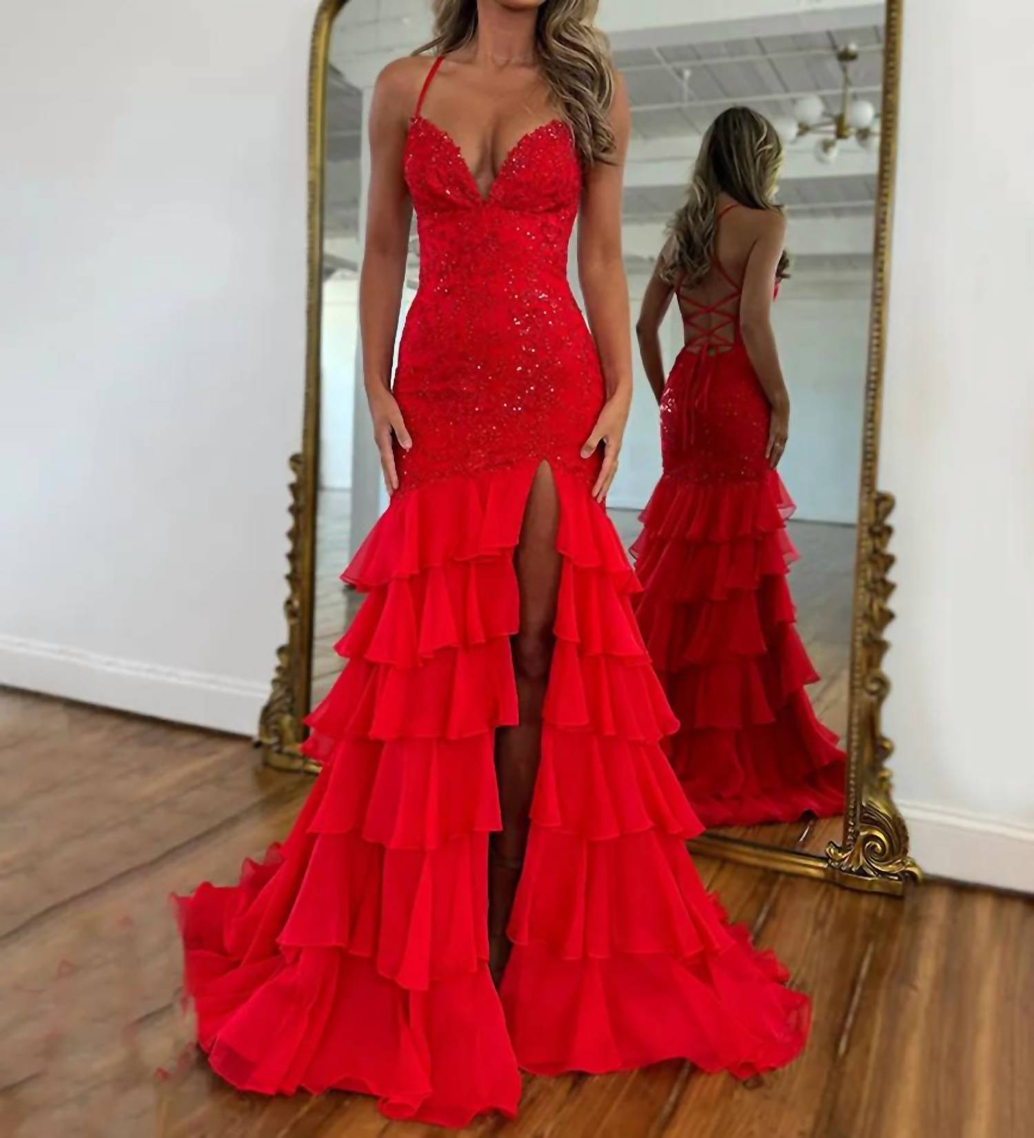 Sherri Hill - Lace Mermaid Gown