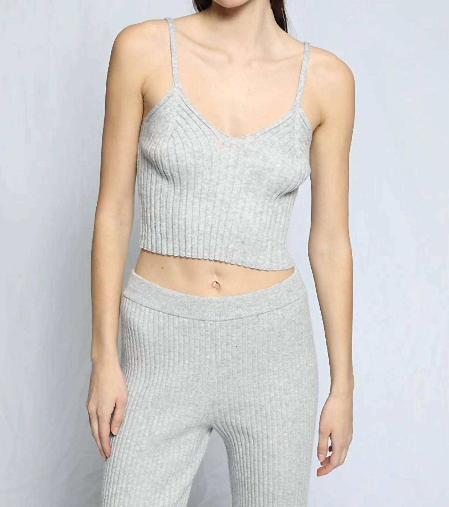 Blended Knit Corset Tank