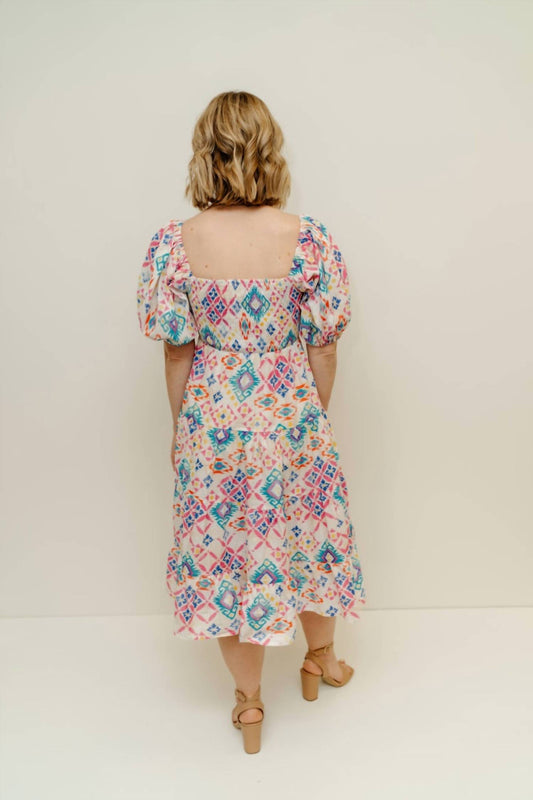 Pinch - Mina Puff Sleeve Midi Dress