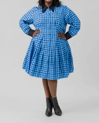 De Loreta - Check Prep Midi Dress - Plus