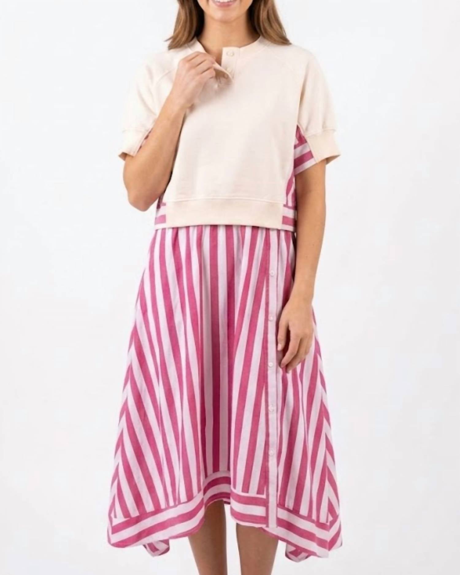 &Merci - Stripe Midi Dress