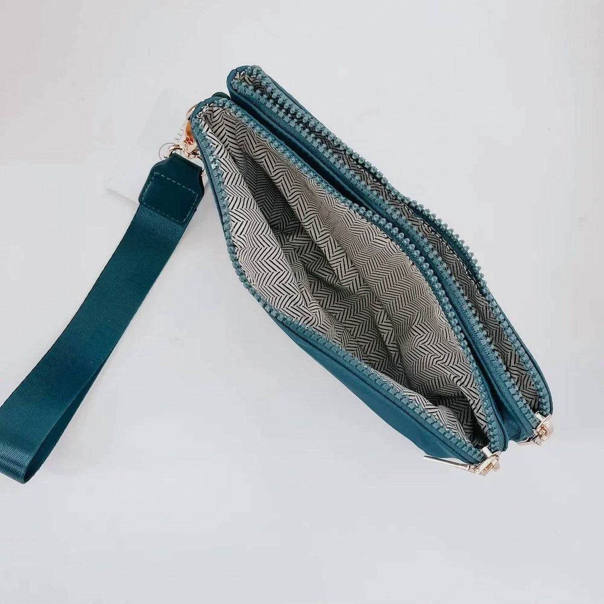 Pretty Simple - Cove Double Zip Nylon Wristlet Wallet
