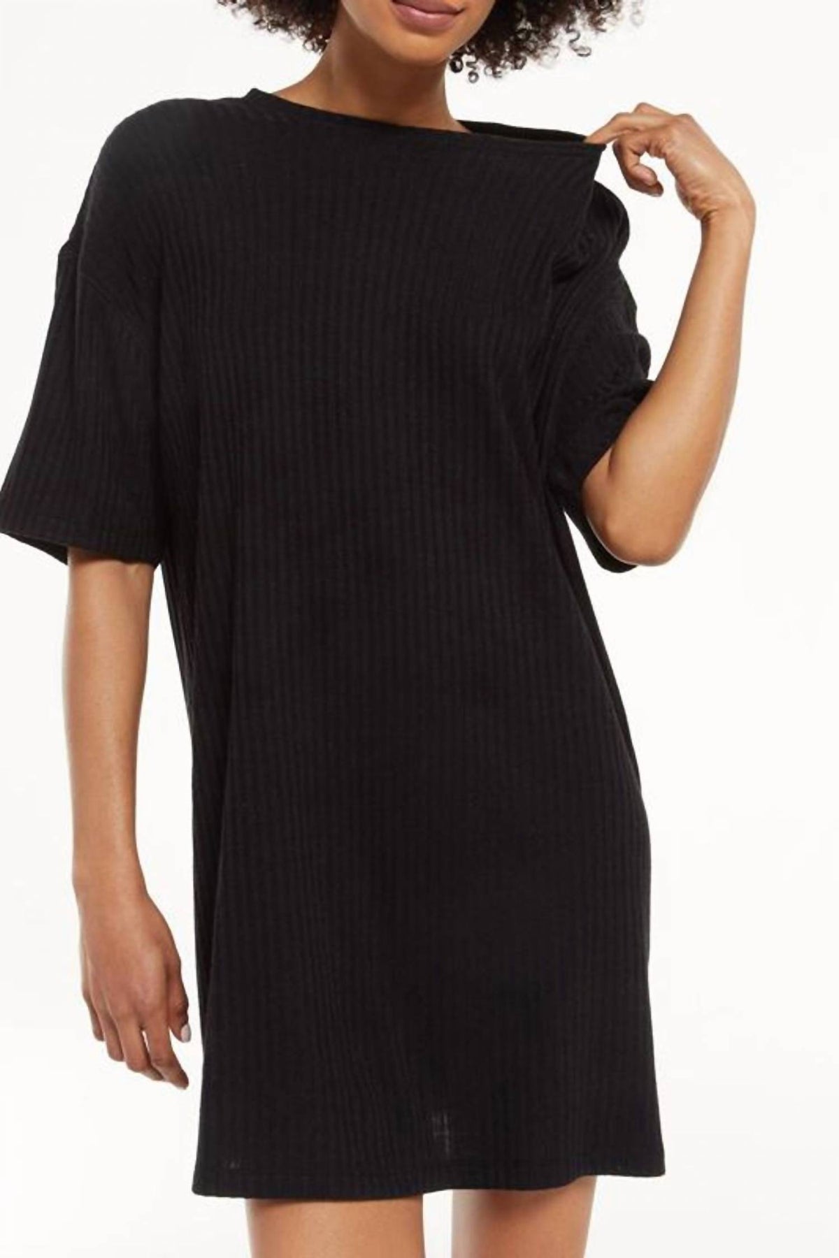 easy going z supply slub dress medium Women's Denny Rib Dress, Black, Small, Rayon/Polyester/Nylon Seams down the center cleojamison Size:XL (34-35 sleeve length) NWT Abercrombie Fitch Ruched