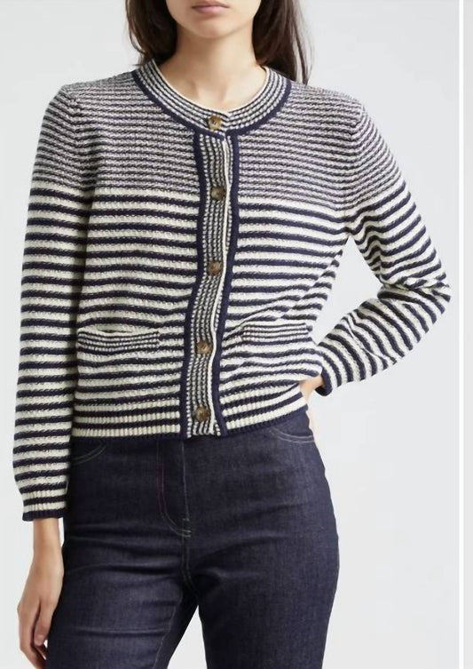 Frame - compacr striped cardi