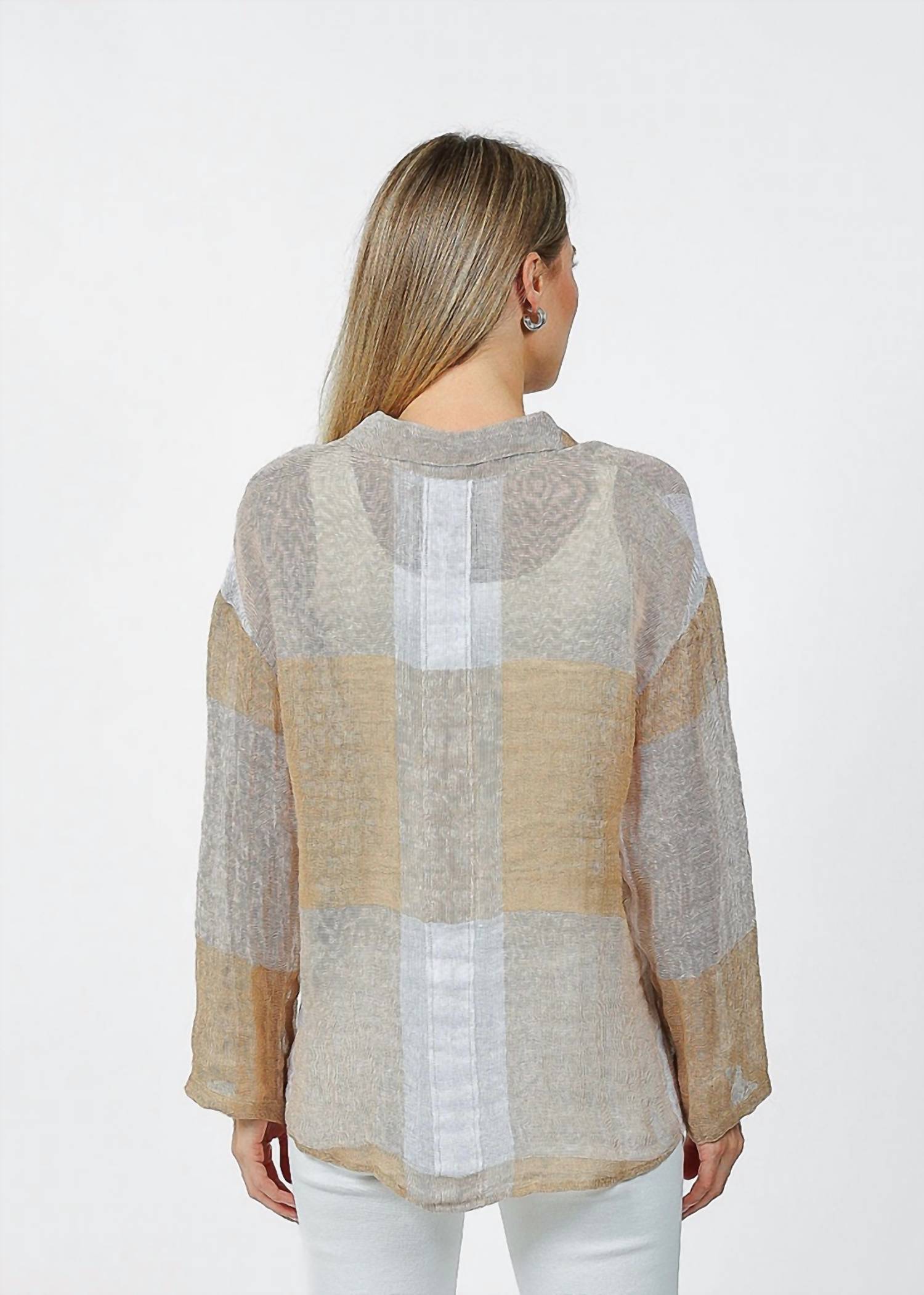 Elliott Lauren - Mesh Easy Button Up Shirt