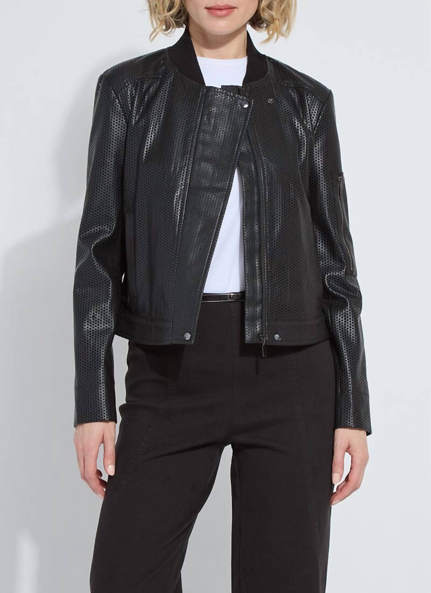Lysse - Millicent Perforated Vegan Leather Jacket