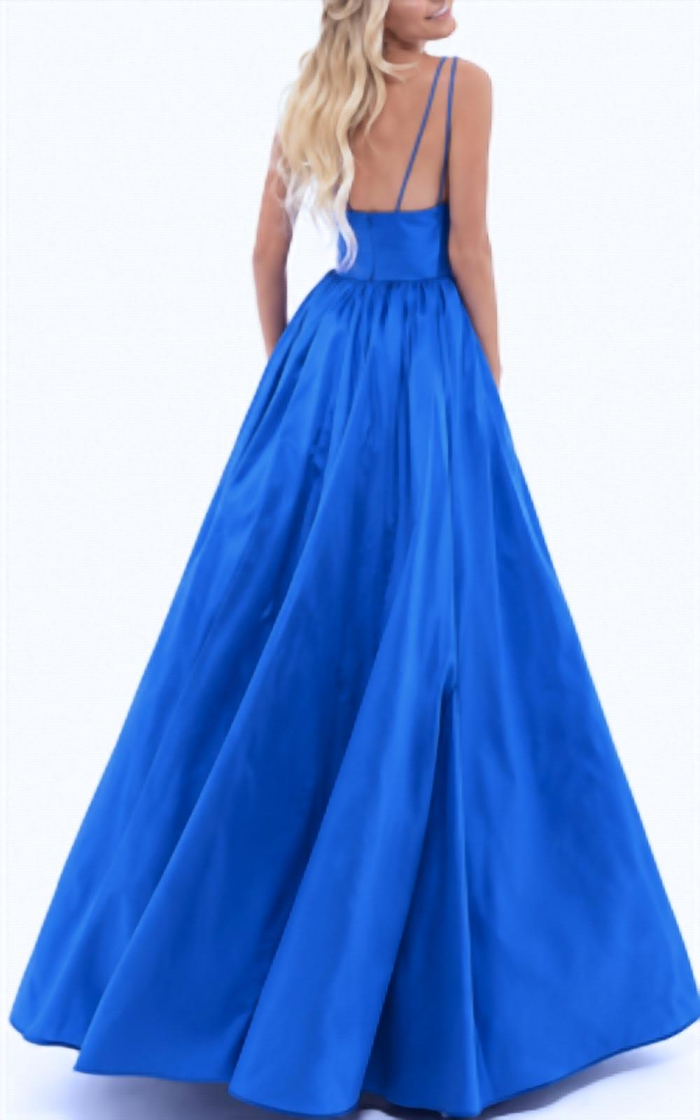 Tarik Ediz - Plunging-Neck Taffeta Ballgown