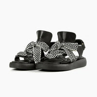 ALL BLACK Women's Bowlace Sandals in black - women's sandal