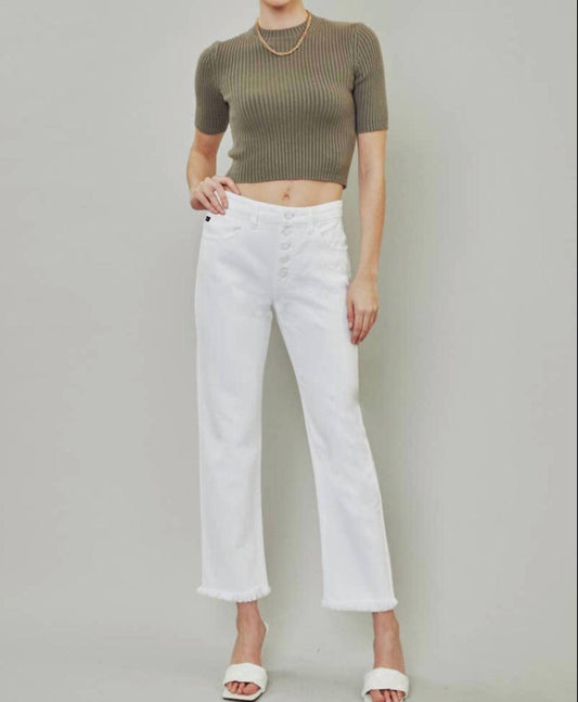 Kancan - High Rise Straight Leg Jeans