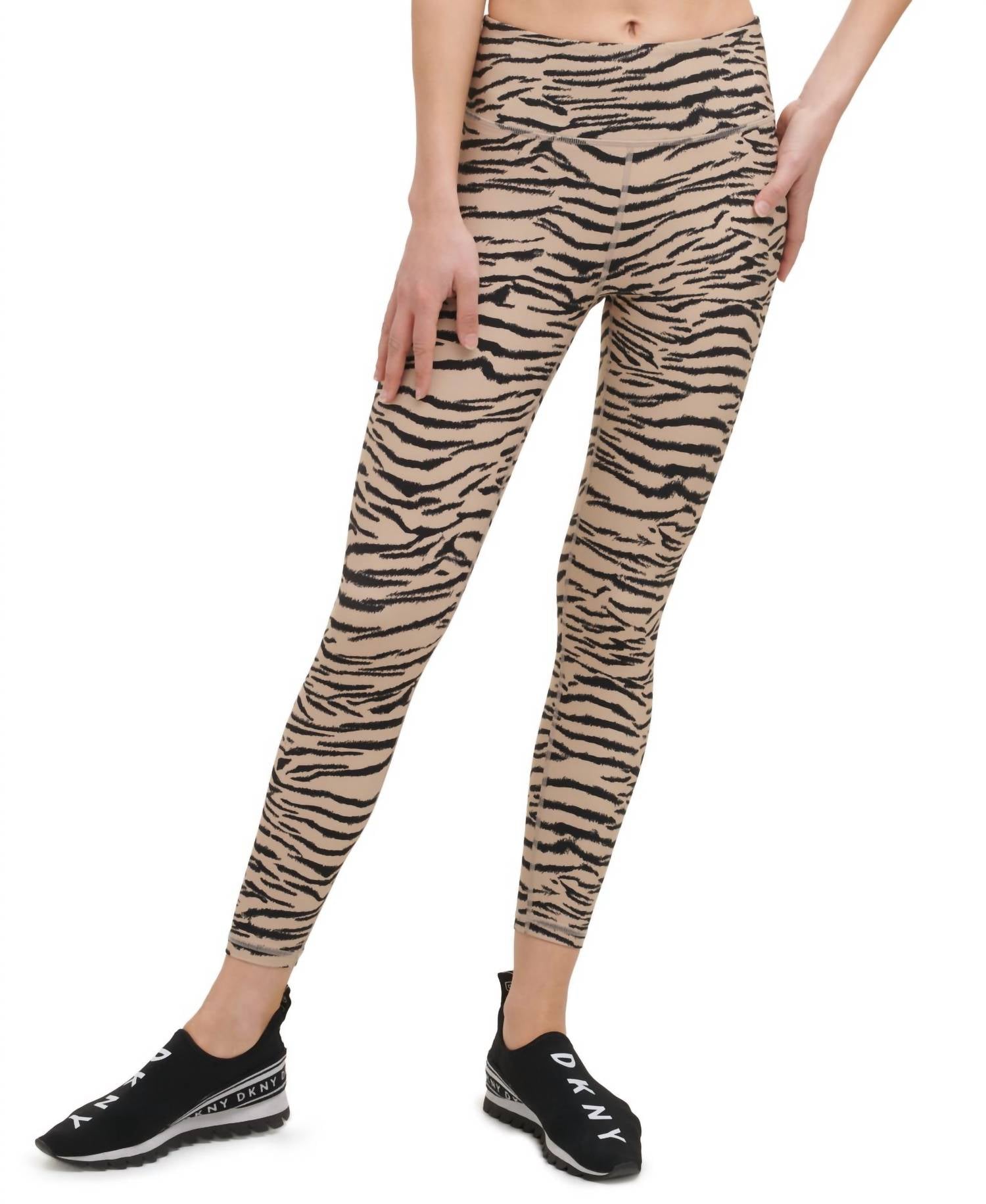 Dkny - Tiger Print Printed 7/8 Leggings