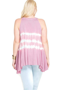 She + Sky - Sleeveless Tie Dye Tank
