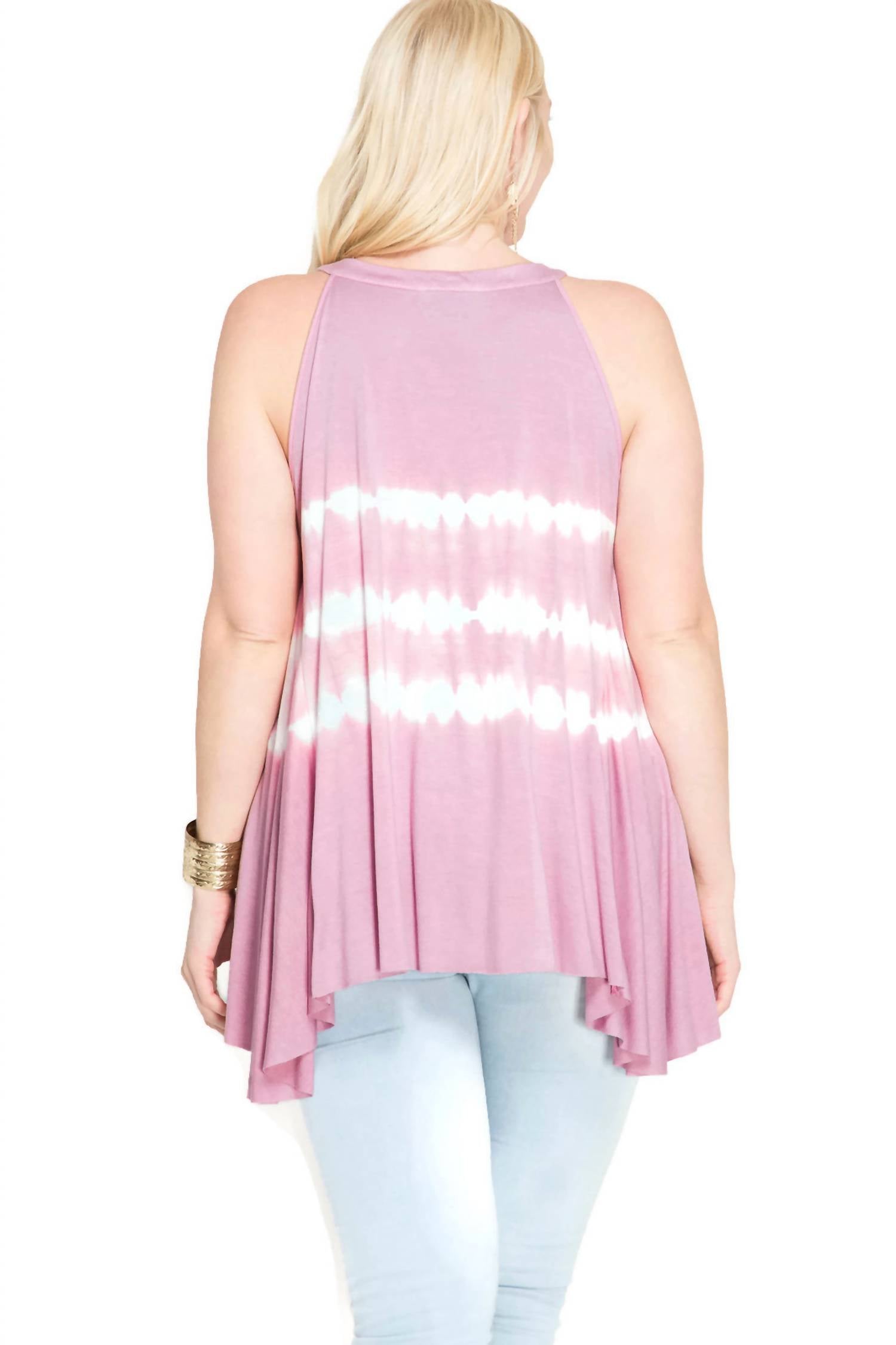 She + Sky - Sleeveless Tie Dye Tank