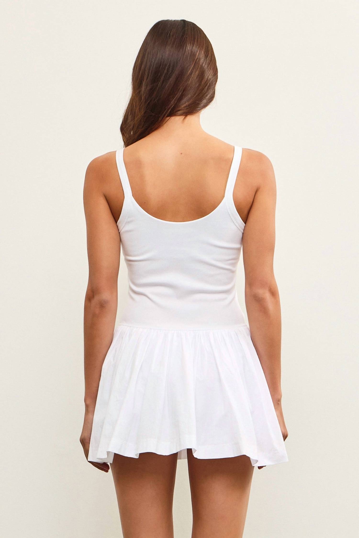 Mustard Seed - Basque Waist Sleeveless Skort Dress