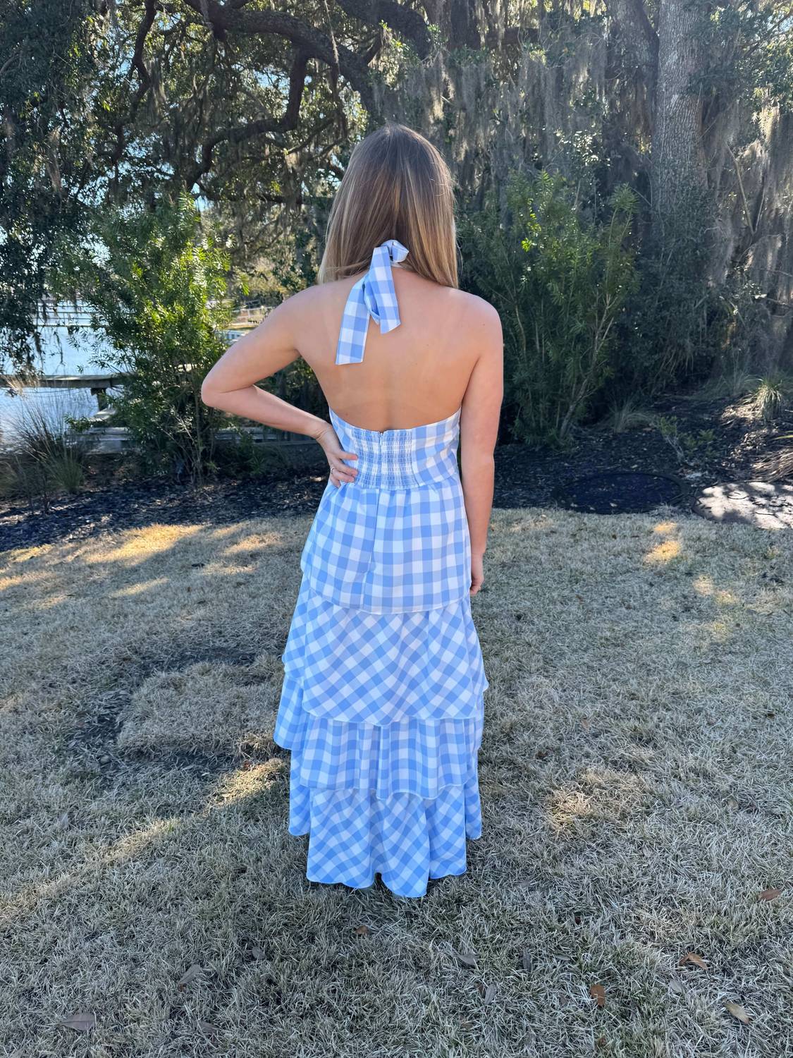 Sundayup - Tara Plaid Halter Dress
