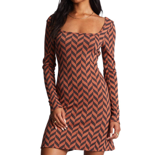 Billabong - Still Your Girl Long Sleeve Mini Dress