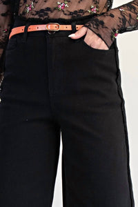 Easel - Self-fray Distressed Denim Pants