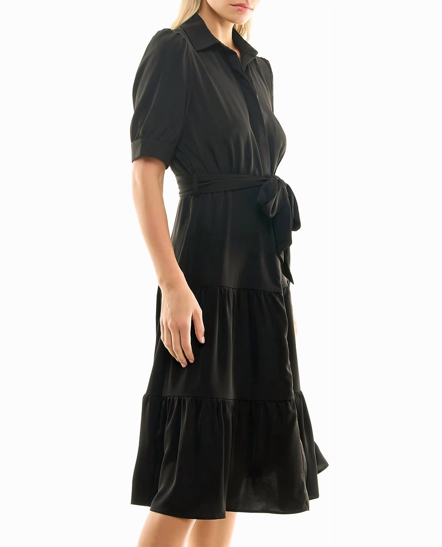 Nicole Miller - Katy Silk Midi Shirt Dress