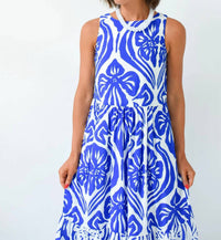 Tcec - Floral Frenzy Printed Midi Dress