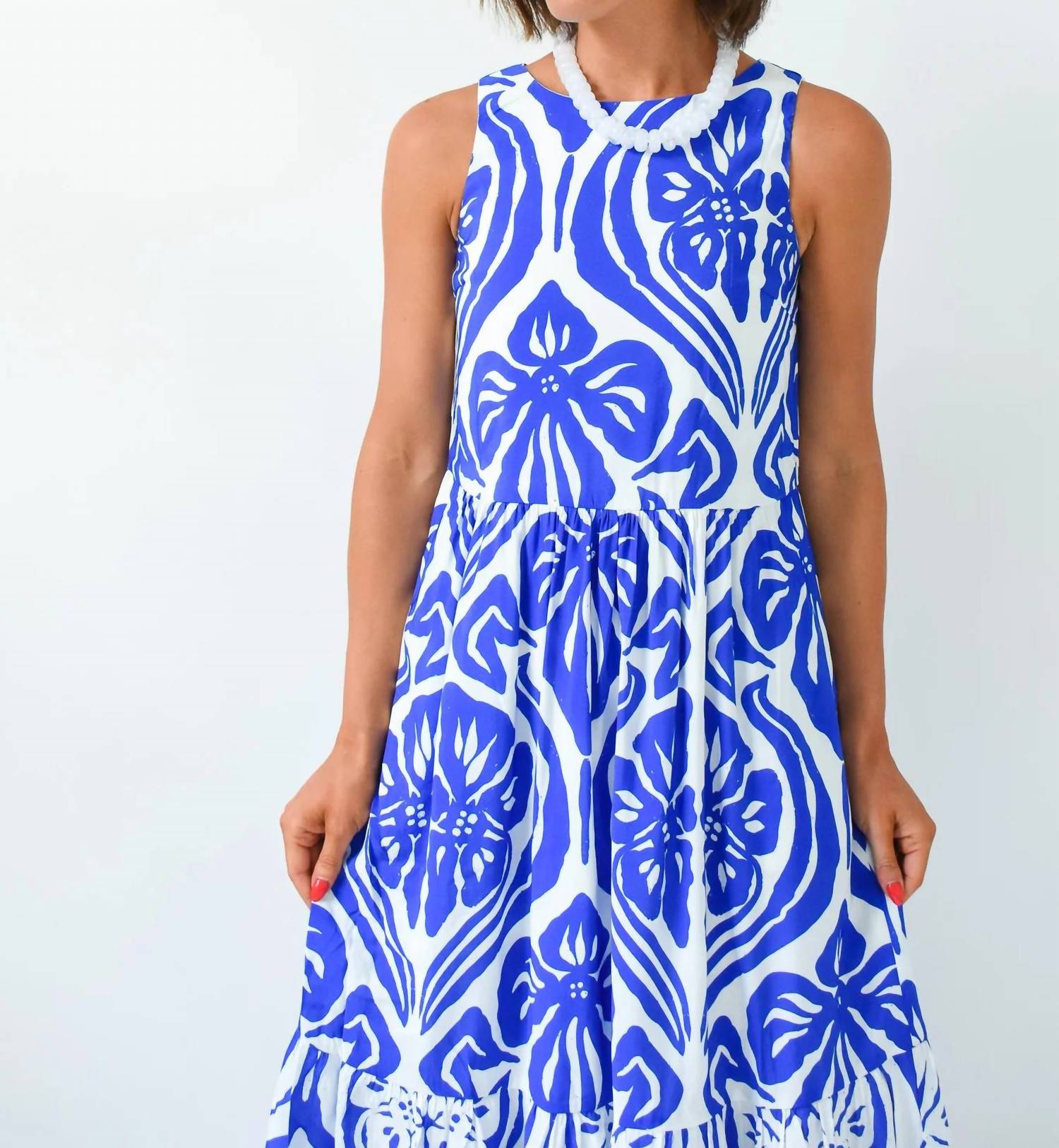 Tcec - Floral Frenzy Printed Midi Dress