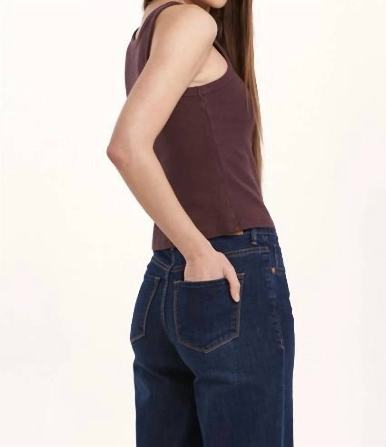 Dear John Denim - Tamia Cropped Racerback Tank Top