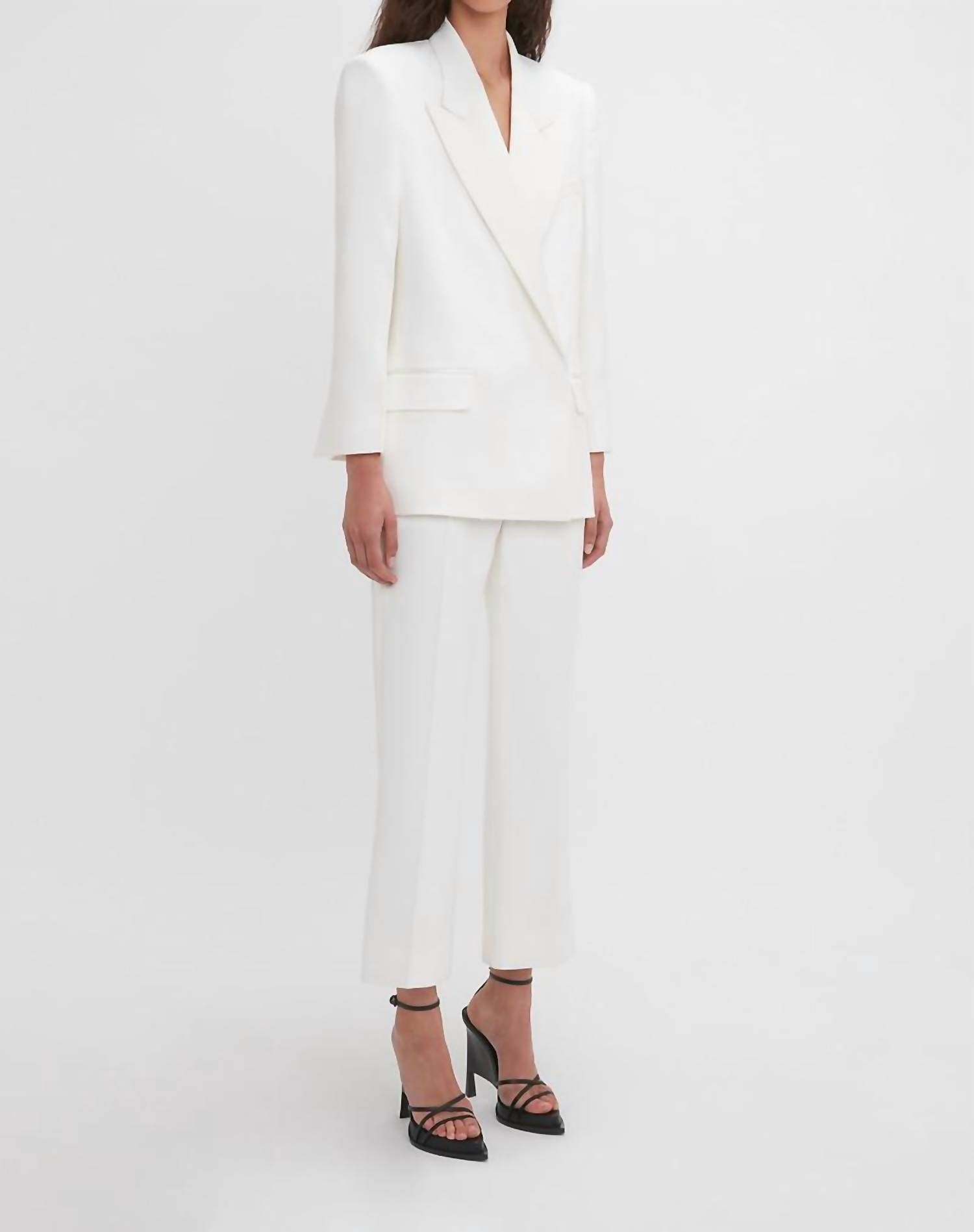 Victoria Beckham - Grain Depoudre Blend Trousers