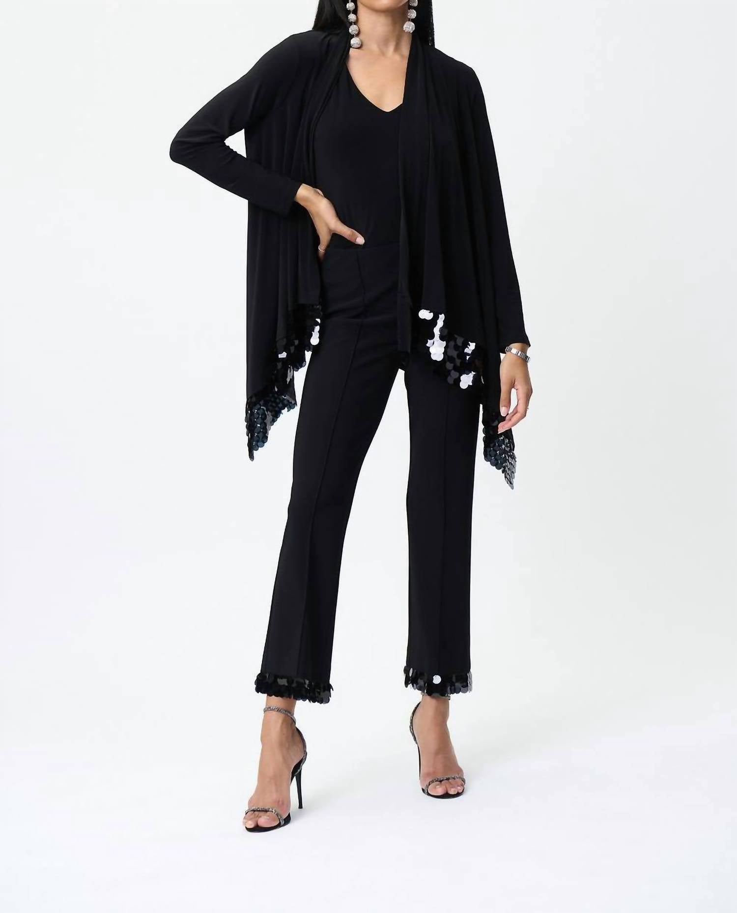 Joseph Ribkoff - Sequin Trim Pants