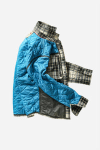 Relwen - Quilted Flannel Shirt Jacket