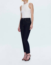 PISTOLA Bri High Rise Slim Straight Ankle Length Jean in nightfall - women's jeans - alternate view