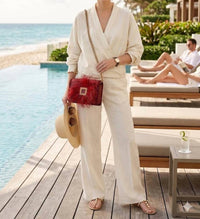 Elektra'S Workshop - Women's Ostrich Feather Mini Shoulder Bag