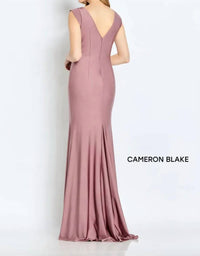 Cameron Blake - Sleeveless Jersey Sheath Gown