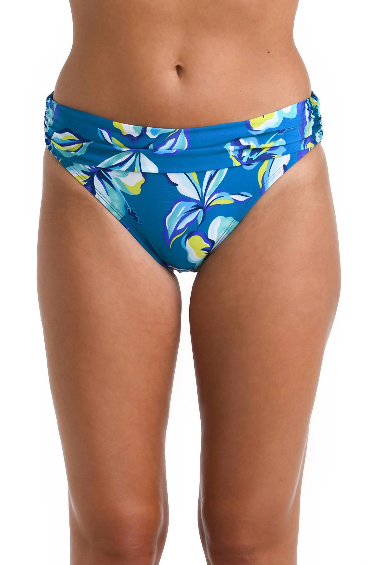 La Blanca - Women's Fiji Tropics Shirred Band Bikini Bottom