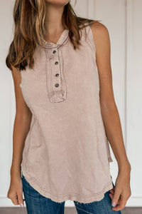 Zenana - Everyday Acid Washed Cotton Top
