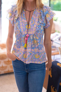Bell - Kiara V Neck Top