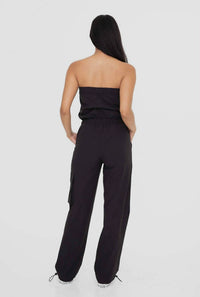 Mono B - Strapless Cargo Jumpsuit